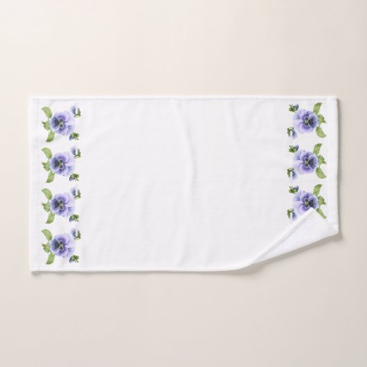 Pansies violettes (Serviette à main)