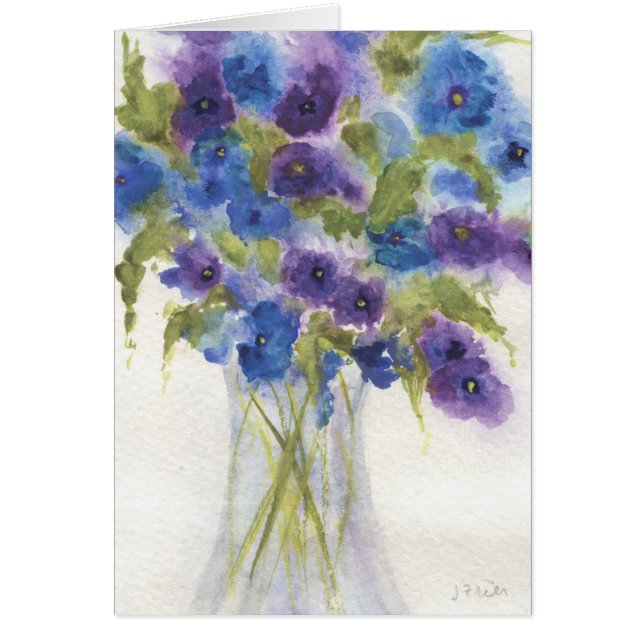 Pansies violettes bleues (Devant)