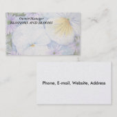 PANSIES VISITEKAARTJES (Voorkant / Achterkant)