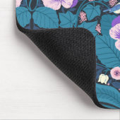 Pansies, vogels en vlinders muismat (Hoek)