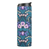 Pansies, vogels en vlinders thermosbeker (Gedraaid links)