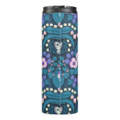 Pansies, vogels en vlinders thermosbeker (Achterkant)