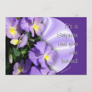 Pansy 1023 Invitation - personnalisez n'importe qu
