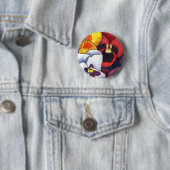 "Pansy #2" Floral Button (In situ)