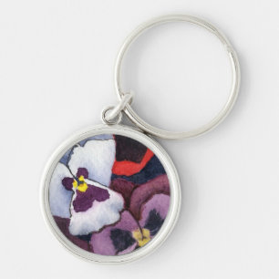 "Pansy 2" Floral Sleutelhanger