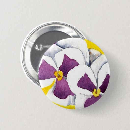 "Pansy #4" Button (Voorkant /achterkant)