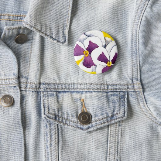 "Pansy #4" Button (In situ)