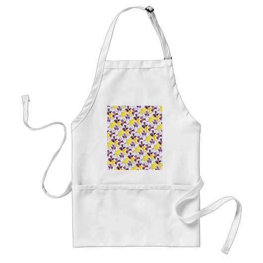 "Pansy #4" Tablier floral (Devant)