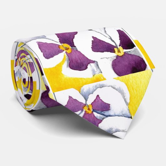 "Pansy 4" VloertuintuinStropdas Stropdas (Opgerold)