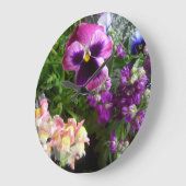 Pansy and Friends Wall Clock Grote Klok (Hoek)