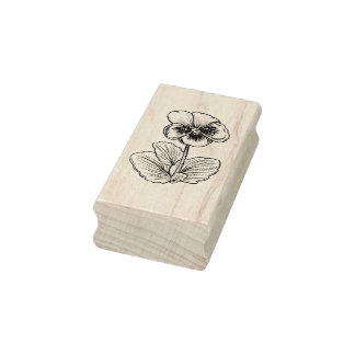  Pansy Art Stamp Rubberstempel