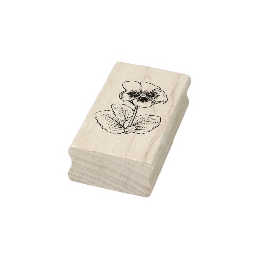  Pansy Art Stamp Rubberstempel (Stempel)