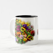PANSY BEAUTY ~ Ringer Mug #2 (Devant gauche)