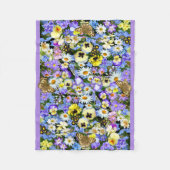 Pansy Cascade Fleece Blanket (Voorkant)