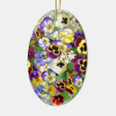 Pansy Cascade Keramisch Ornament (Links)
