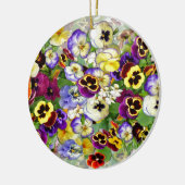 Pansy Cascade Keramisch Ornament (Links)