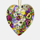 Pansy Cascade Keramisch Ornament (Links)