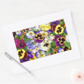 Pansy Cascade Rechthoekige Sticker (Envelop)