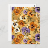 Pansy Chiyogami Briefkaart (Voorkant / Achterkant)