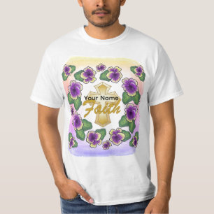 Pansy Christelijk Kruis T-shirt