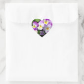 PANSY ~ Coeur d'enveloppe scellant / Sticker (Sac)