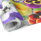 Pansy Collage Cadeaupapier (Rol Hoek)