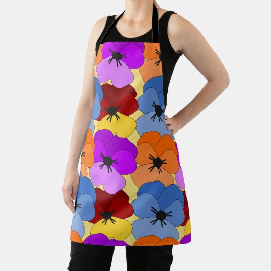 Pansy Collage Schort (Insitu)