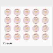 PANSY CUPCAKE ILLUSTRATION KITCHEN ETIKET (Vel)