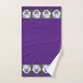 Pansy Dark Purple (Serviette à main)