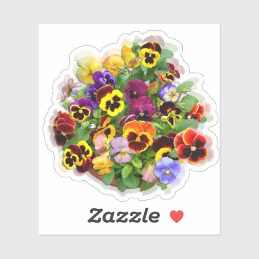 Pansy Display aangepaste vinylSticker Sticker (Vel)