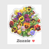 Pansy Display aangepaste vinylSticker Sticker (Vel)