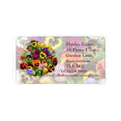 Pansy Display ~ Label (Voorkant)