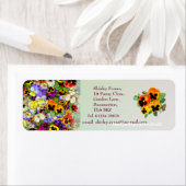 Pansy Display met Butterflies Etiket (Insitu)