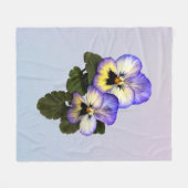Pansy Duo Fleece Deken (Voorkant (Horizontaal))