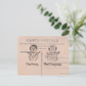 Pansy en Chimp Humor Briefkaart (Staand voorkant)