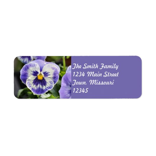 Pansy Etiket (Voorkant)