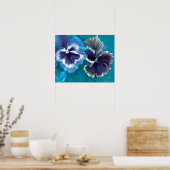 Pansy étude fine art floral imprimé poster (Cuisine)