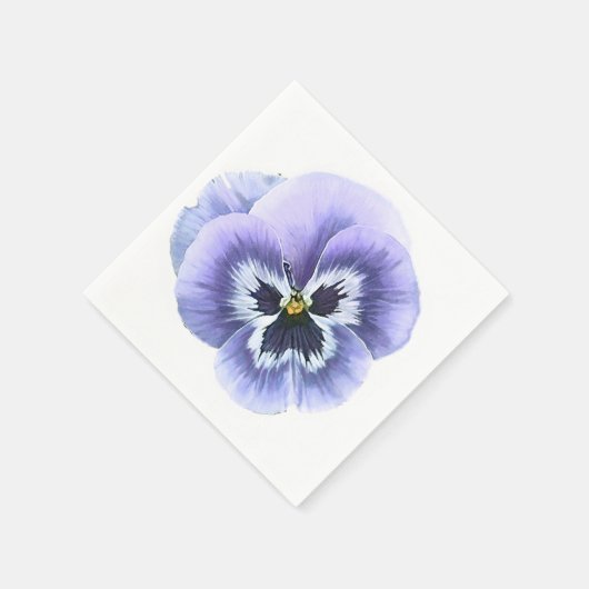 Pansy Face Paars Servetten (Hoek)