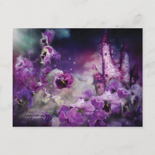 Pansy Fantasy Art Briefkaart (Voorkant)