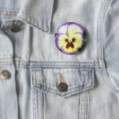 Pansy Flower Afbeeldingen Round Button (In situ)