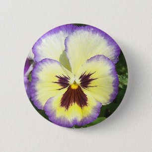 Pansy Flower Afbeeldingen Round Button