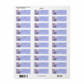 Pansy Flower Waterverf Return Address Labels (Full Sheet)