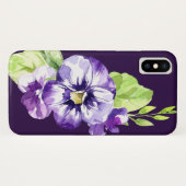 Pansy Flowers iPhone / coque ipad (Dos (Horizontal))
