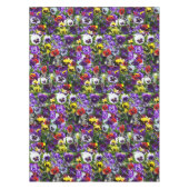Pansy Fotocollage: Kaleidoscoop van Bloemschoonhei Tafelkleed (Voorkant)