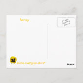 Pansy Garden Briefkaart (Achterkant)