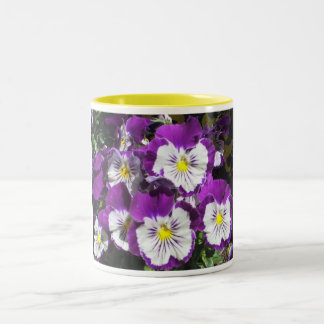 Pansy Garden Tweekleurige Koffiemok
