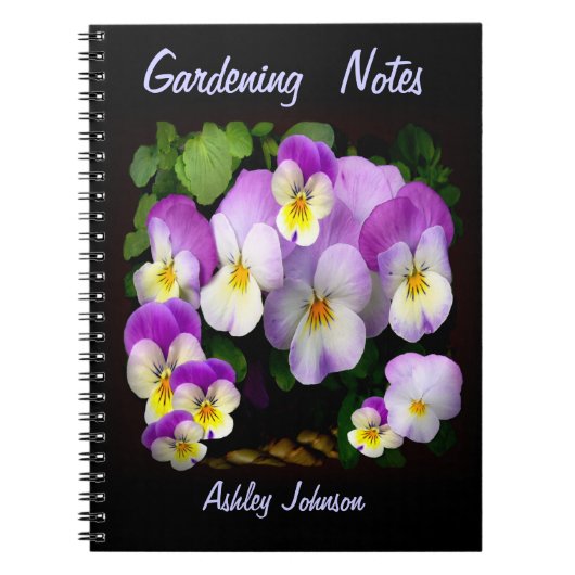  Pansy Gepersonaliseerd Notitieboek (Voorkant)