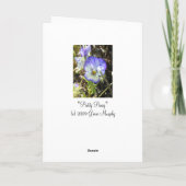 " Pansy" Kaart (Achterkant)