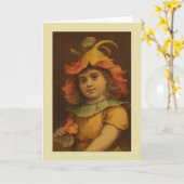  Pansy Kind Groeten Kaart (Gele Bloem)