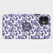 Pansy Monogram iPhone Case (Achterkant (horizontaal))